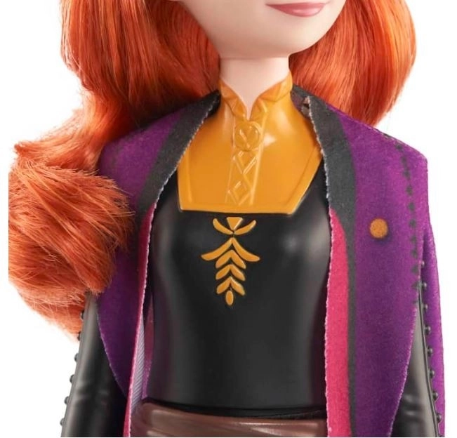 Disney Frozen Elsa Puppe – Anna in schwarz-orangem Kleid