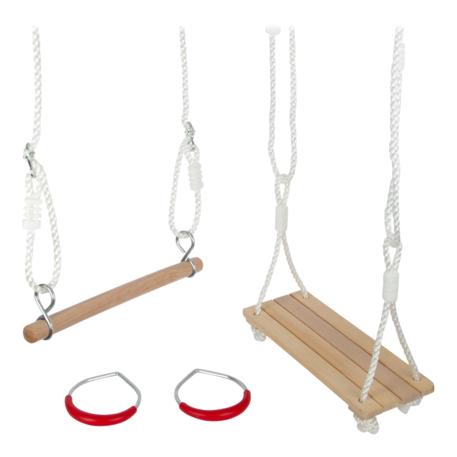 3-in-1: Schaukel, Turnstange und Gymnastikringe