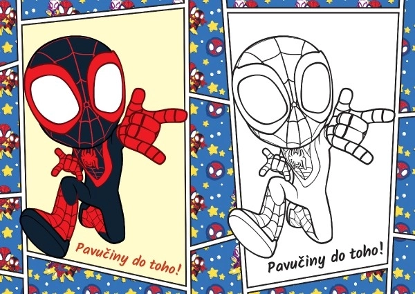 Malbuch Spidey A5 15x21cm