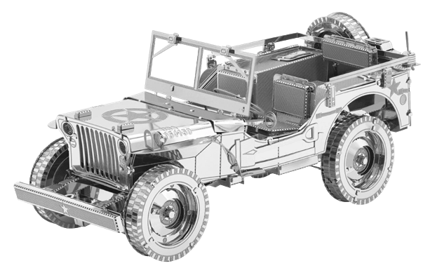 METAL EARTH 3D-Puzzle Jeep Willys MB Overland (ICONX)