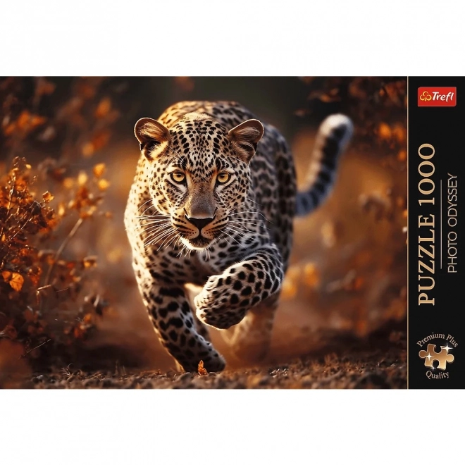 Premium 1000 Teile Puzzle: Wilder Leopard