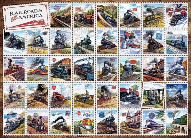 Cobble Hill Puzzle Amerikanische Eisenbahnen 1000 Teile