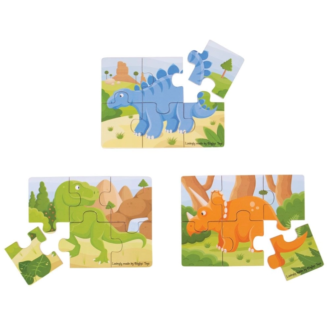 Drei unterhaltsame Dinosaurier-Motive