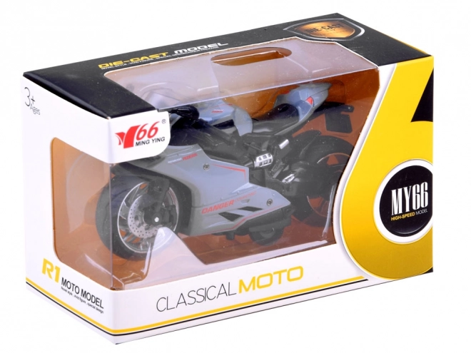 Diecast Motorrad mit Aufziehmechanismus