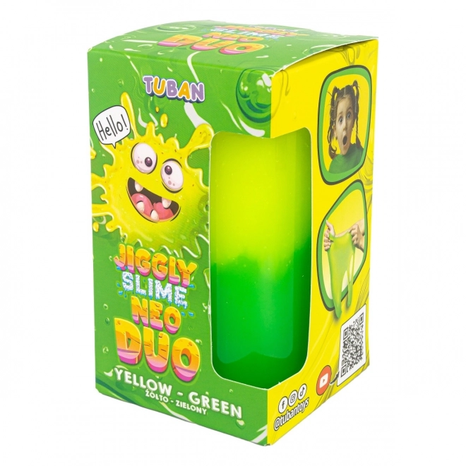 Jiggly Neo Duo Schleim Zwiebelgelb-Grün 430g