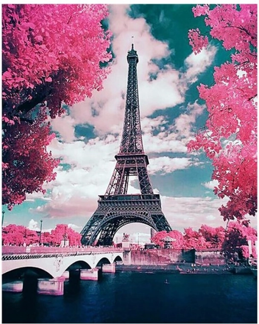 Diamantmalerei Eiffelturm