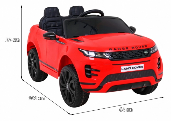 Elektrisches Auto Range Rover Evoque rot