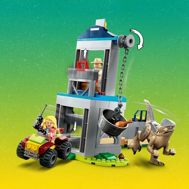 Lego Jurassic World Velociraptor Flucht Bauset