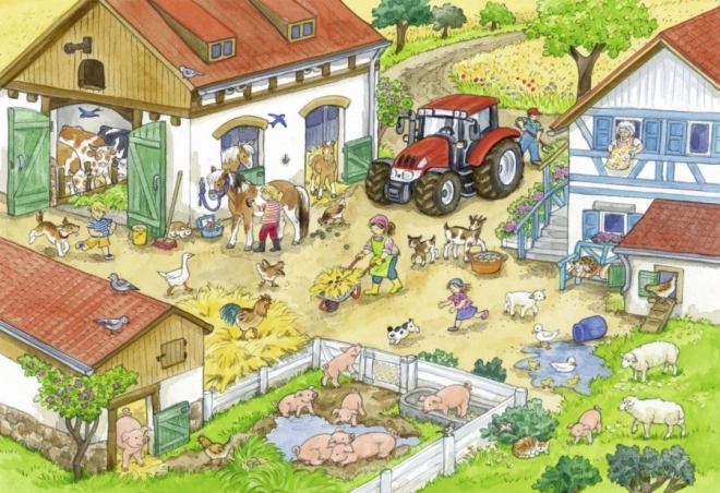 Ravensburger Bauernhof Puzzle 2x24 Teile