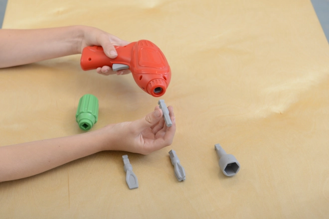 Masterkidz Werkzeugset mit Bohrer und 8 Elementen für die wissenschaftlich-kreative STEM-Tafel
