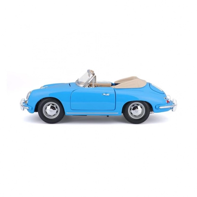 Porsche 356B Cabriolet Modellauto Blau