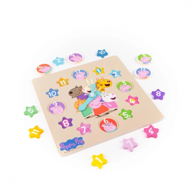 Holzuhr Lernspiel Peppa Pig