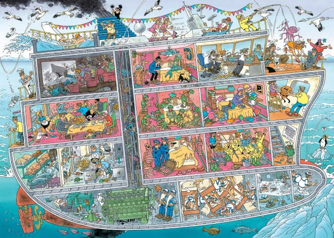 Puzzle Ausflugsschiff 1000 Teile JUMBO