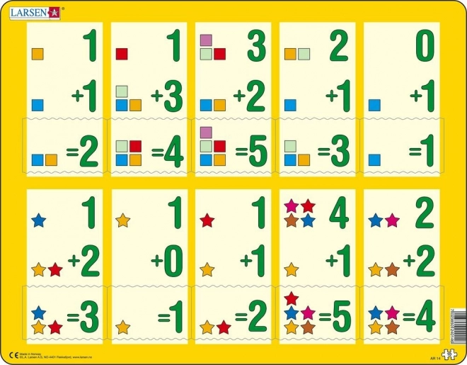 Larsen Lernpuzzle Addition bis fünf