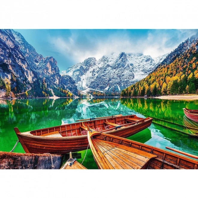 Puzzle 500 Teile Lago di Braies Italien