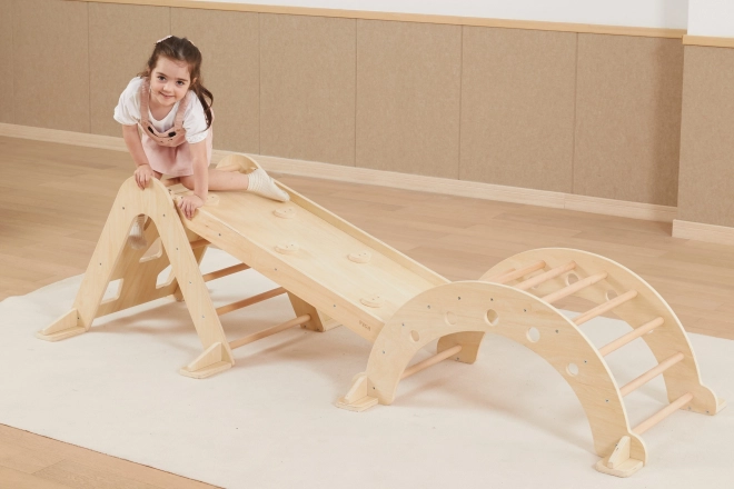 Holz Balancier- und Kletterbrett