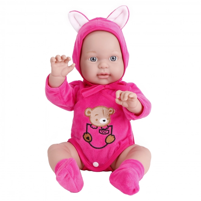 Woopie Babypuppe in Bärenkleidung 46 cm