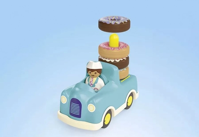 Spielset Figuren Junior Verrückter Donut-Truck mit Stapel- und Sortierfunktion