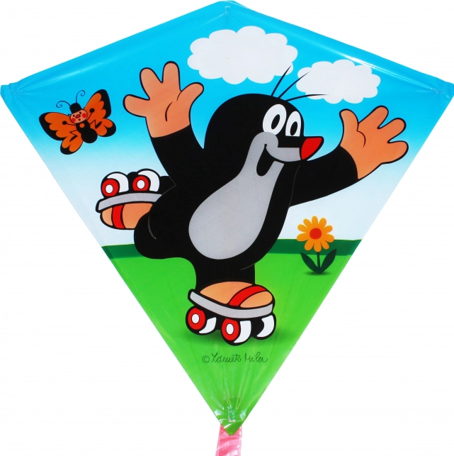 Flugdrachen TEDDIES – Der kleine Maulwurf auf Schlittschuhen 68 × 73 cm