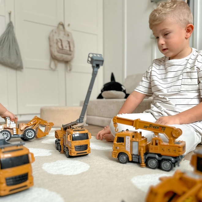 Großes Set Baufahrzeuge 6-in-1