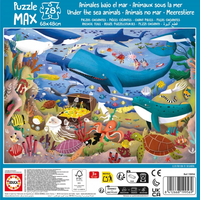 Puzzle Unterwasserwelt 28 Teile