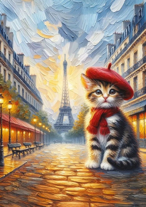 Puzzle Katzenkünstler in Paris 260 Teile