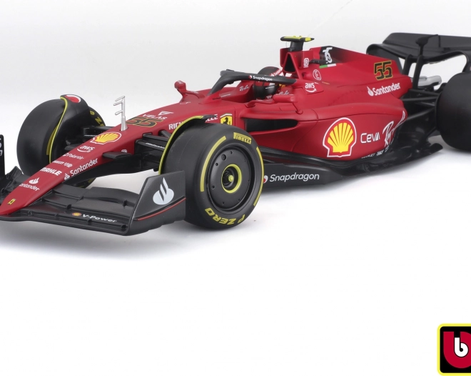 Ferrari Formel 1 F1-75 Modellauto mit Fahrer - Carlos Sainz