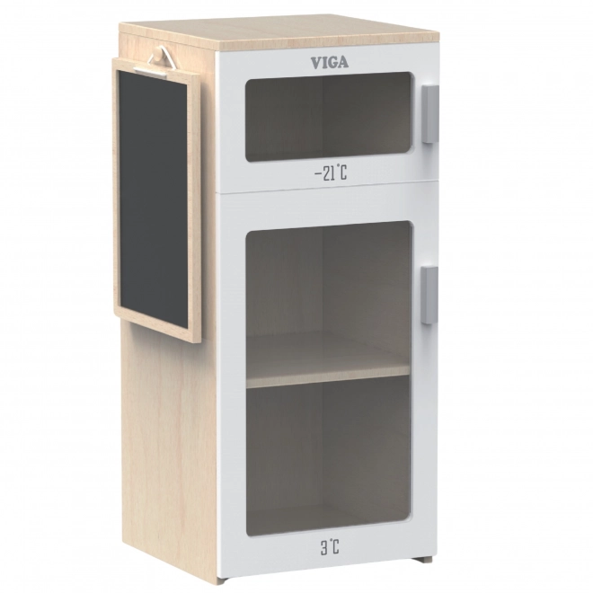 Holzkühlschrank mit Tafel Viga