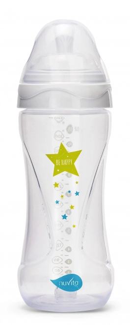 Nuvita Babyflasche Transparent Weiß 330ml