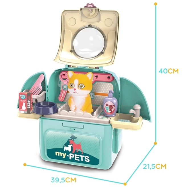 Woopie tragbarer Katzensalon 2-in-1 im Rucksack