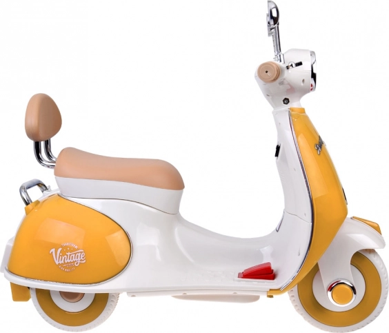 Klassischer elektrischer Kinderscooter orange – Grün