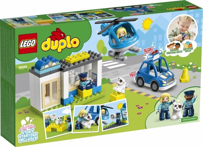 Lego Duplo Polizeistation mit Hubschrauber