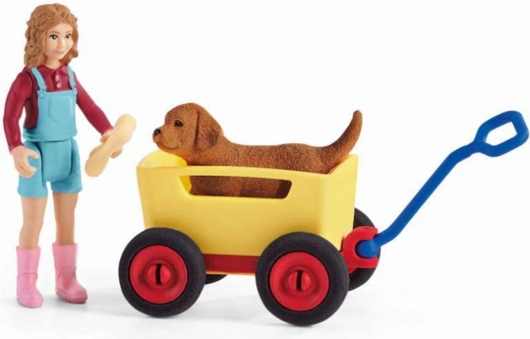 Ziehwagen mit funktionsfähigen Rädern