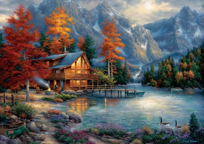 Herbstspiegelung Puzzle 3000 Teile