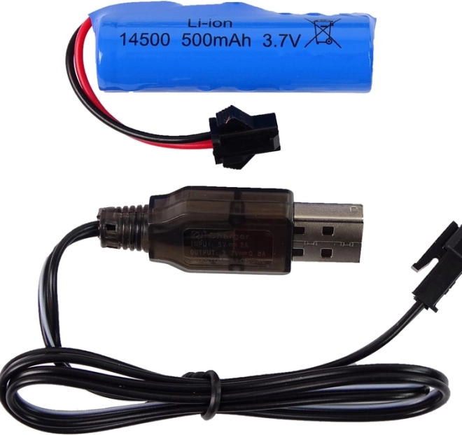 Wiederaufladbarer Akku und USB‑Laden