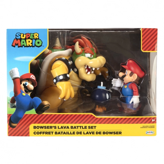 Spielset mit beweglichen Figuren Mario und Bowser