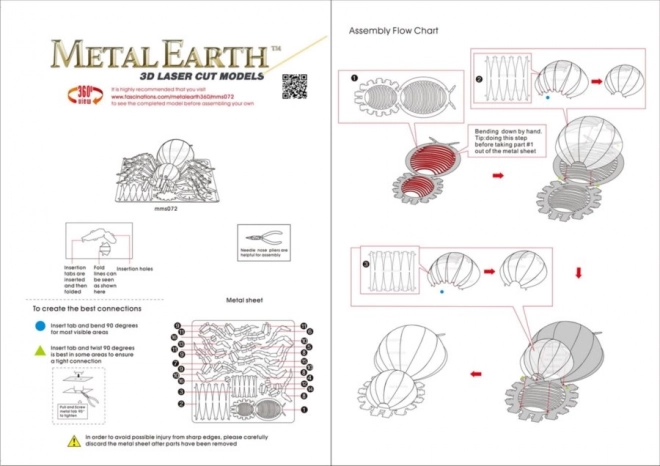 Metal Earth 3D-Puzzle Tarantel