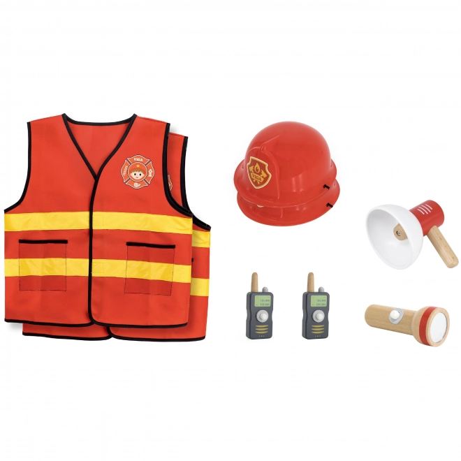 Viga Feuerwehrmann Spielset mit Helm und Accessoires