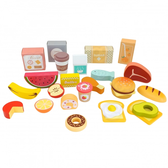 Woopie Green großer multifunktionaler Holzladen Food Truck Set