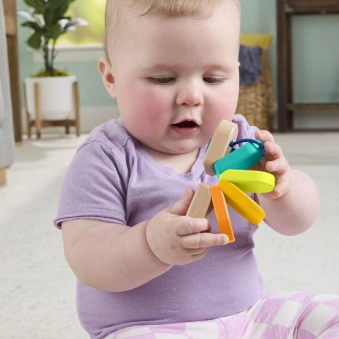Fisher-Price Holz-Rassel Raupe