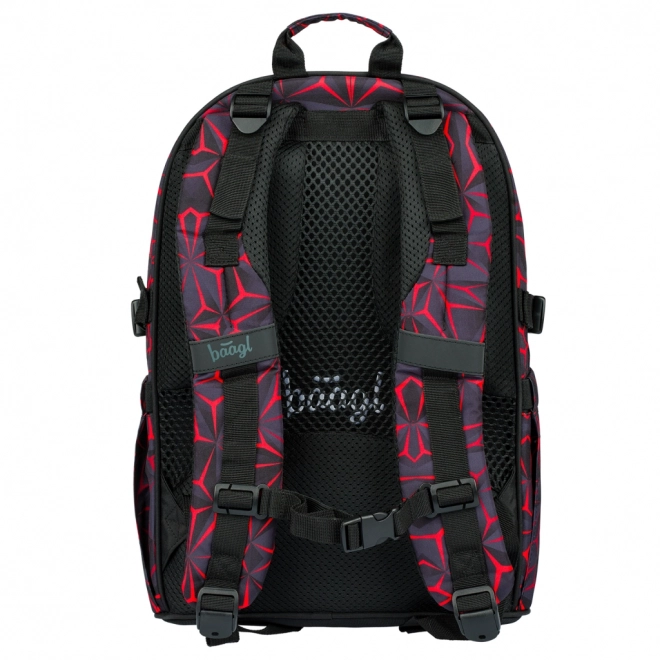 BAAGL Kern Roter Polygon Rucksack Set