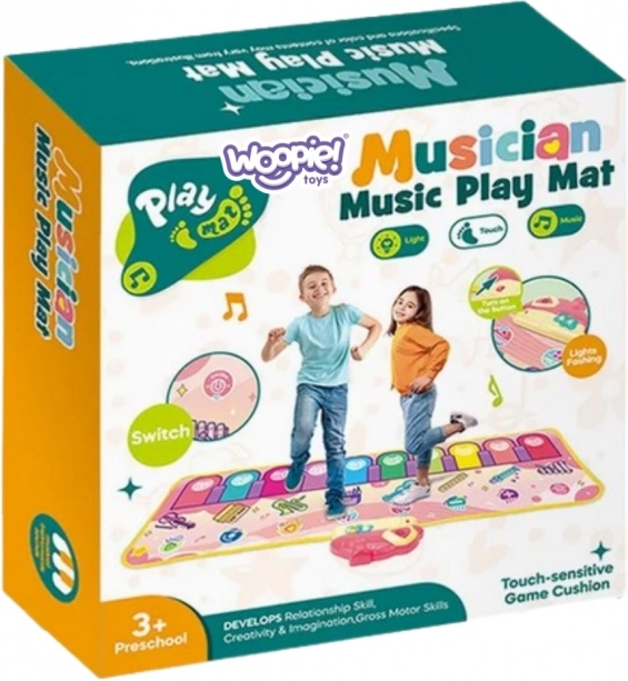 Musikmatte Dinusie XXL 2v1 mit Klavier und 8 Melodien 110 cm