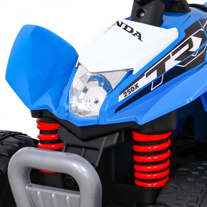 Elektrischer Kinderquad Honda TRX mit Hupe und LED-Beleuchtung – blau