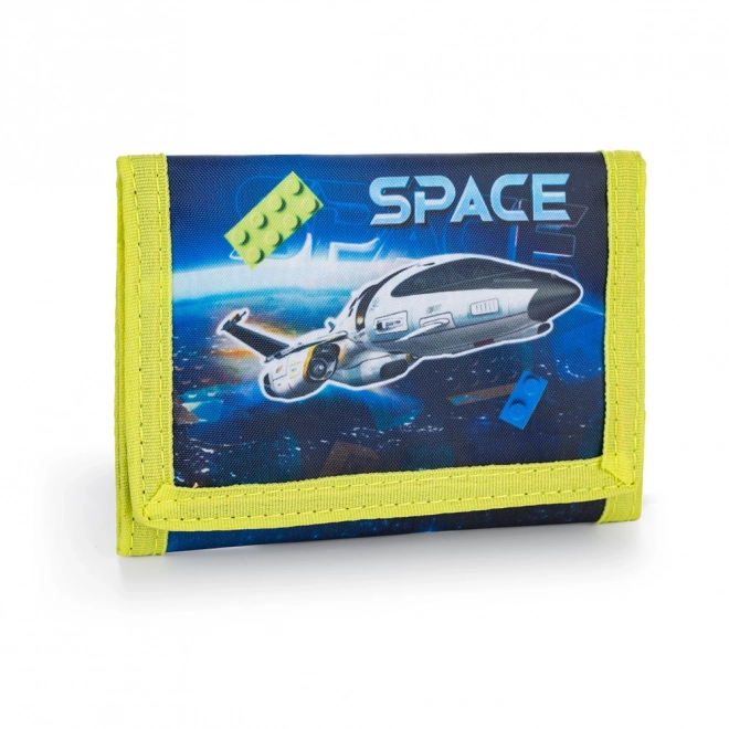 Kinder Textil Geldbörse Space