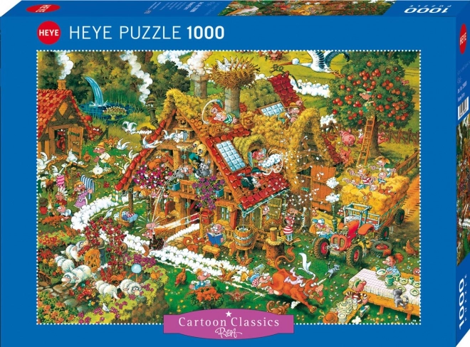 Heye Cartoon Classics: Fröhlicher Bauernhof Puzzle