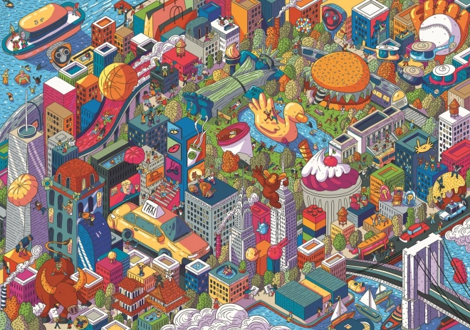 Trefl Puzzle Eye-Spy Fantasiestädte: New York, USA 1000 Teile