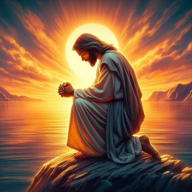Diamantmalerei Betender Jesus