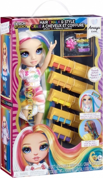 Puppe Rainbow High mit Haarkreiden Amaya