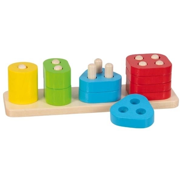 Goki motorisches Holzspiel – Farben und Formen