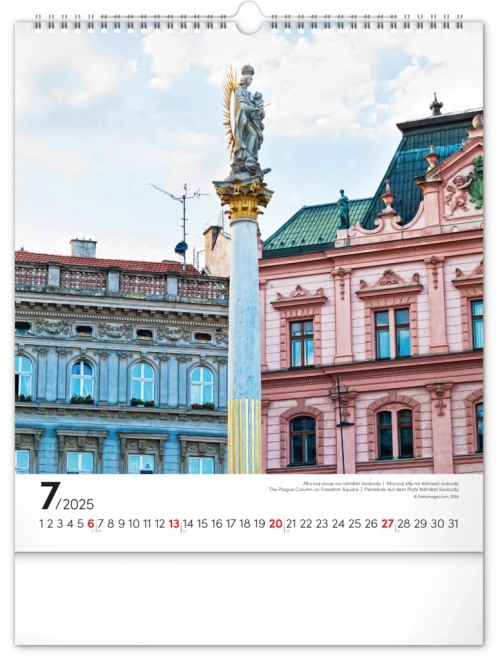 Notique Wandkalender Brno 2025